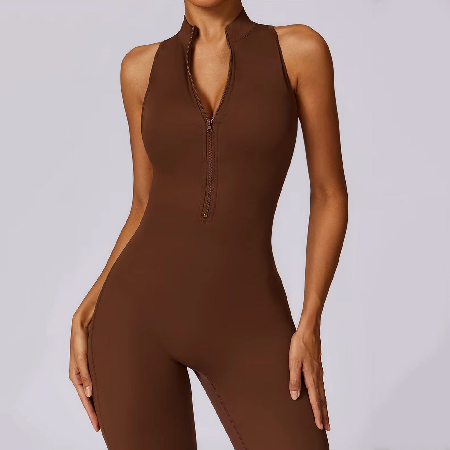 Maya Zipper Back Detail Drawstring Jumpsuit