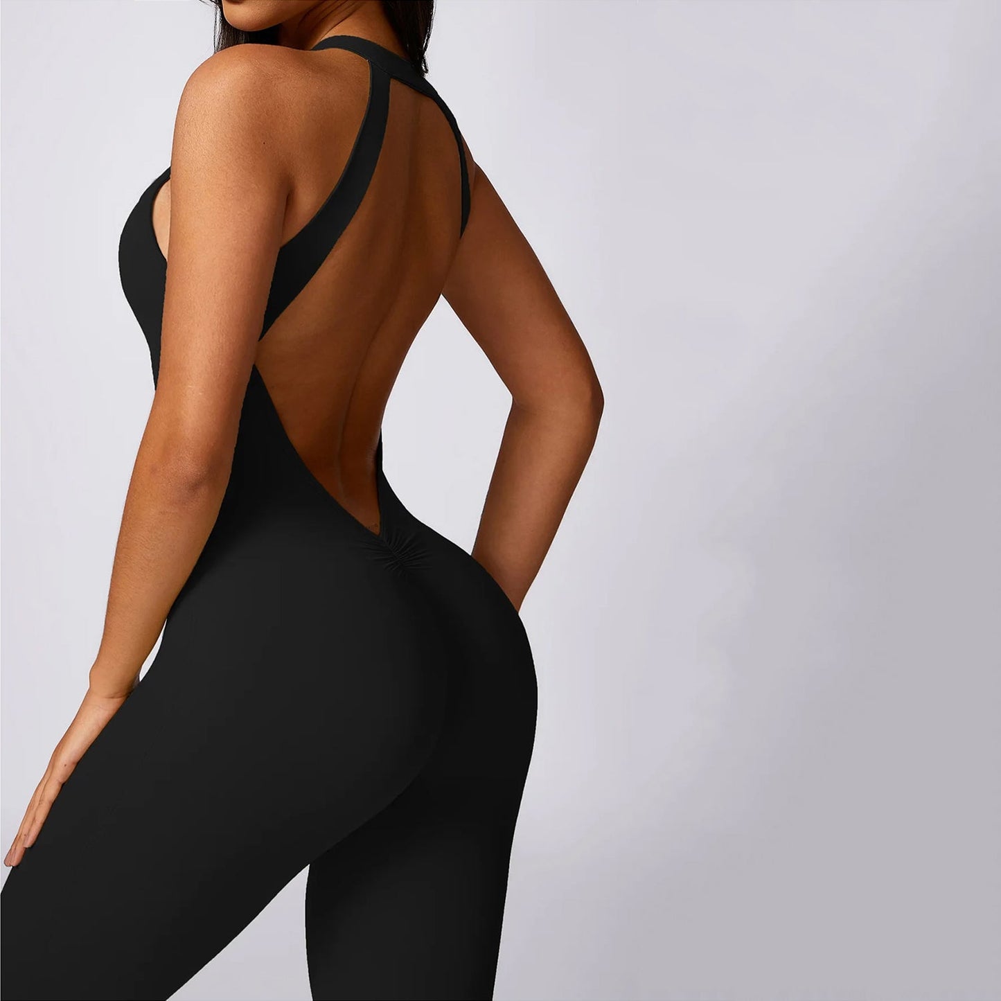 Nia Backless Leggings Jumpsuit