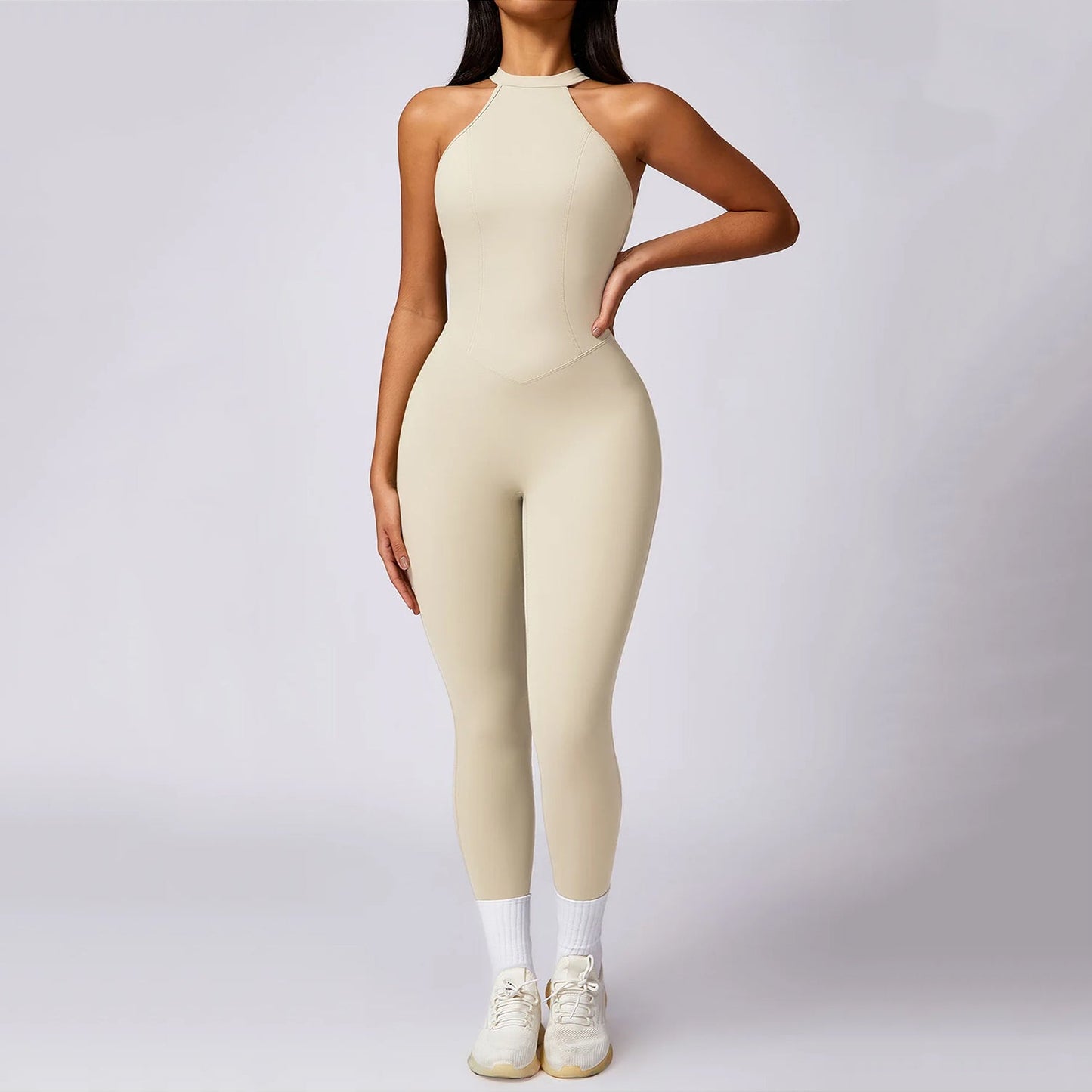 Nia Backless Leggings Jumpsuit