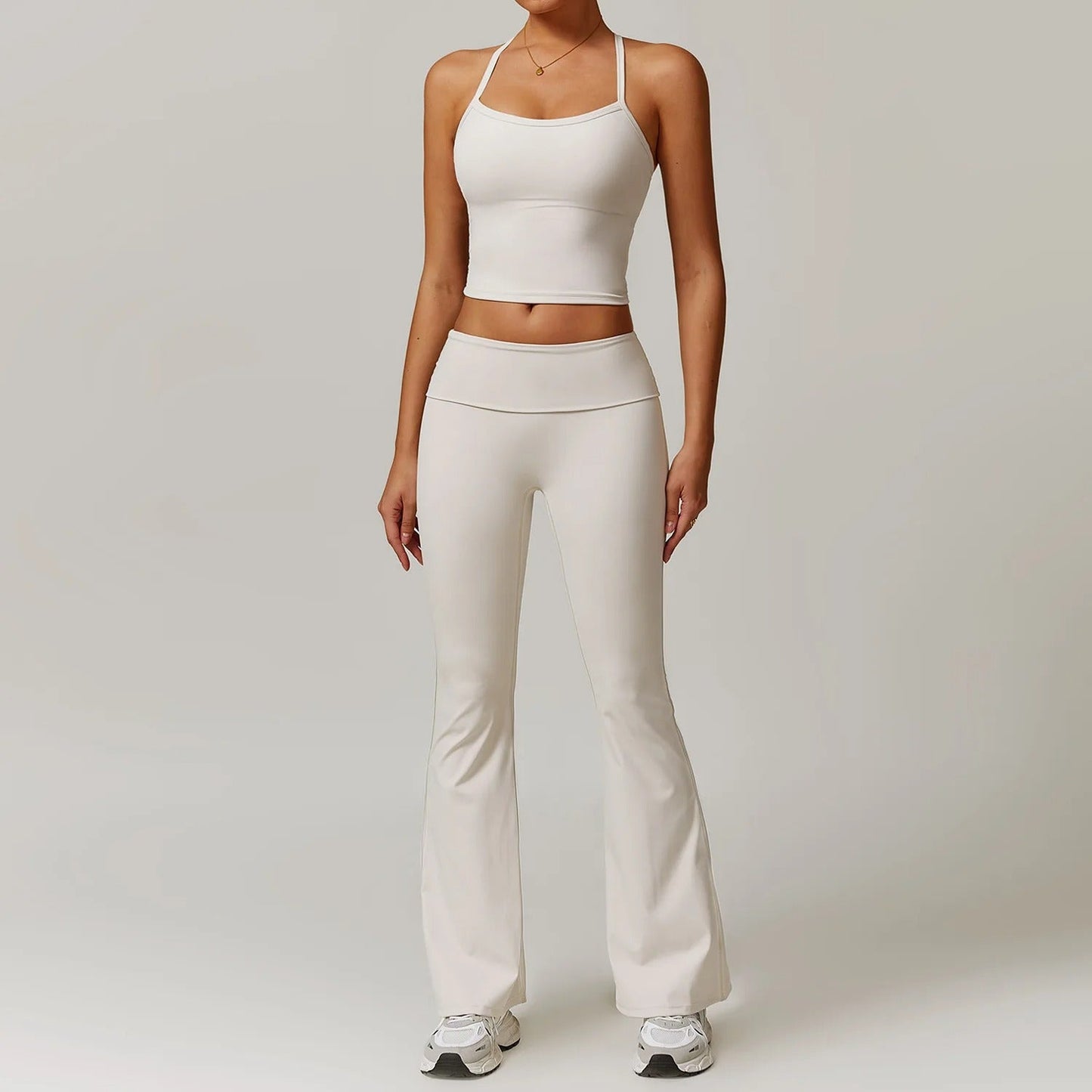 Skye Back Detail Strappy Tank Top Set