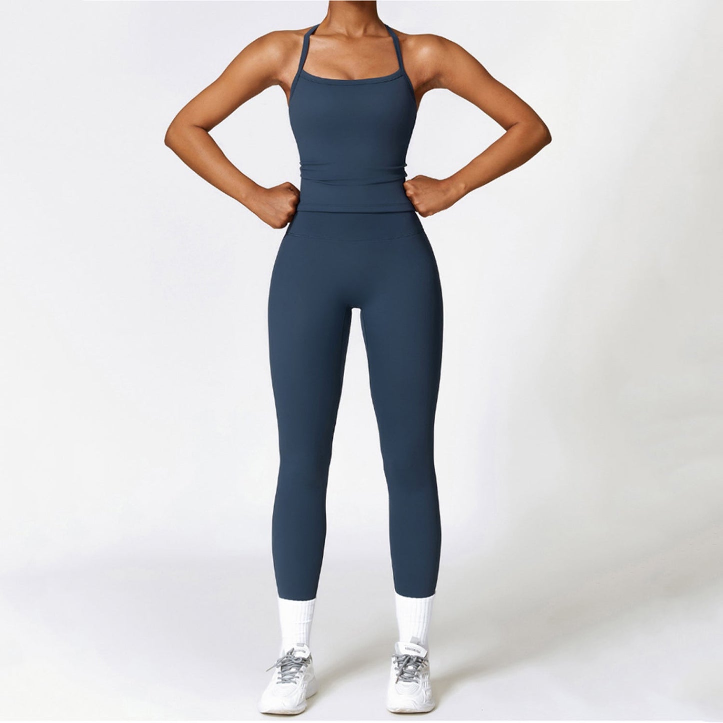 Aria Back Detail Strappy Tank Leggings Set