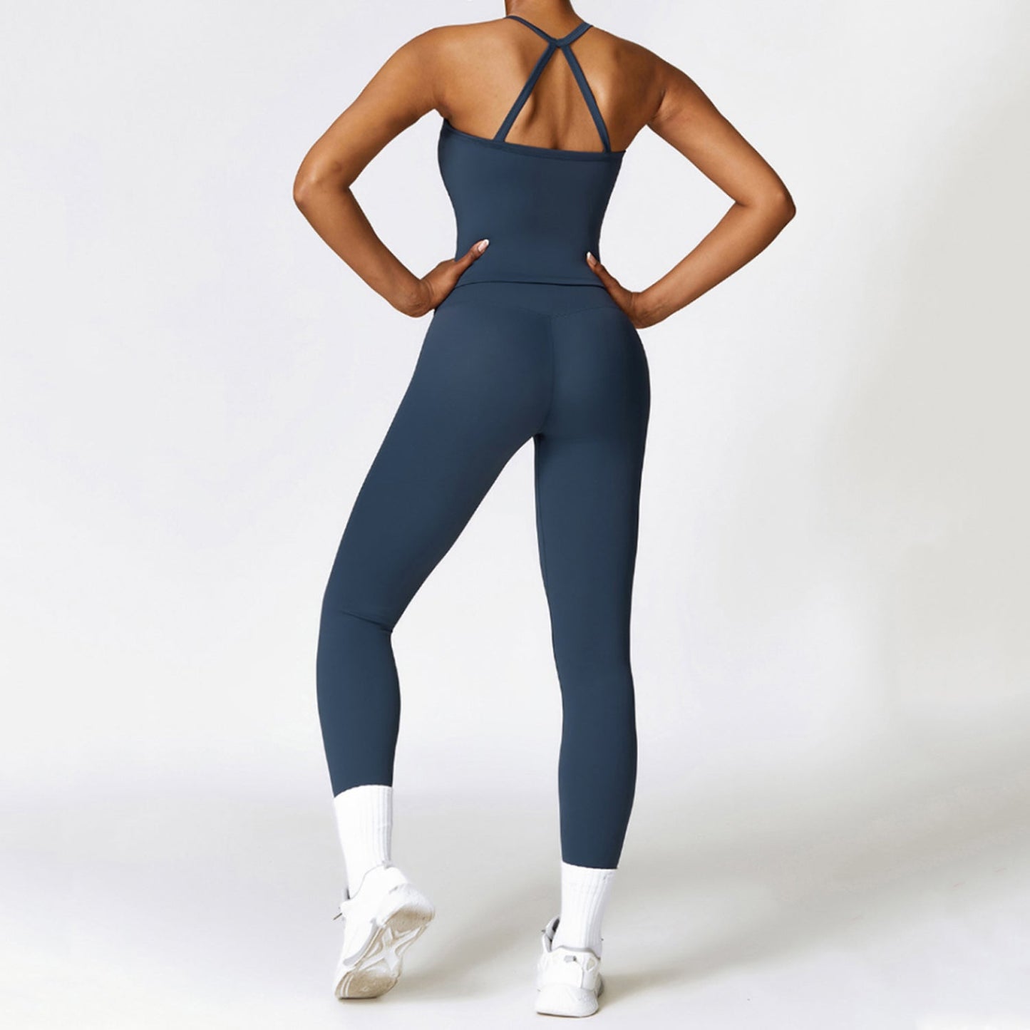 Aria Back Detail Strappy Tank Leggings Set