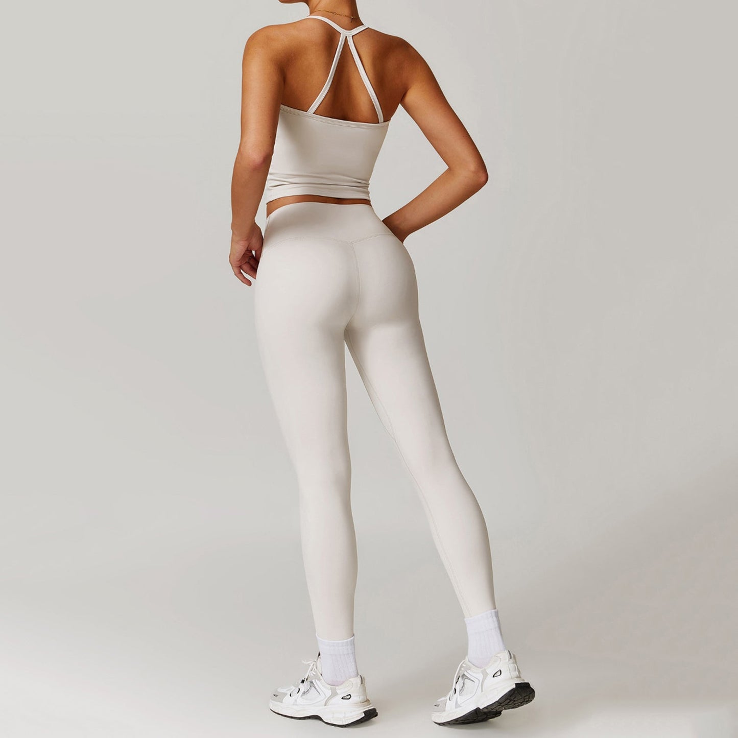Aria Back Detail Strappy Tank Leggings Set