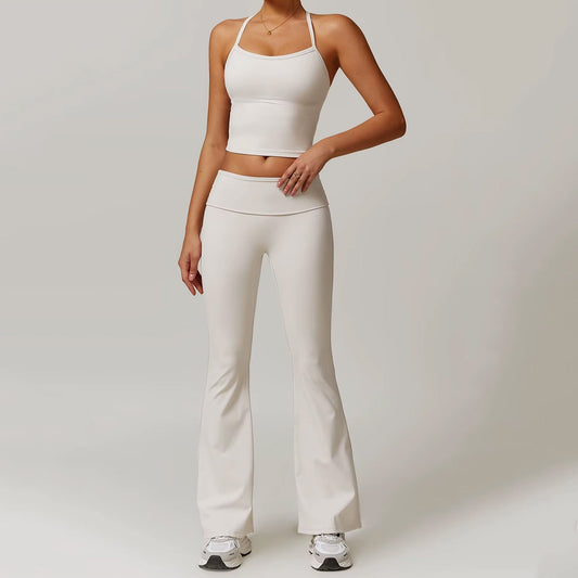 Skye Back Detail Strappy Tank Top Set