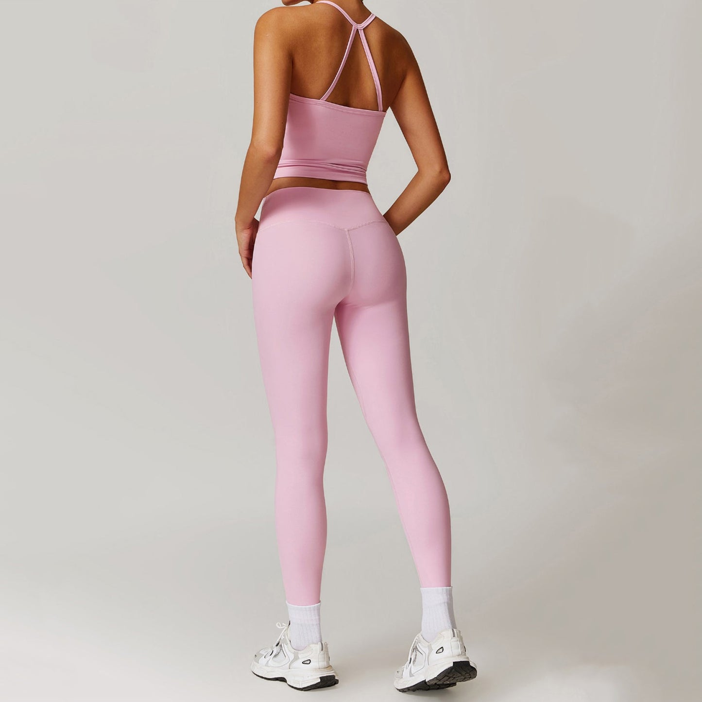Aria Back Detail Strappy Tank Leggings Set