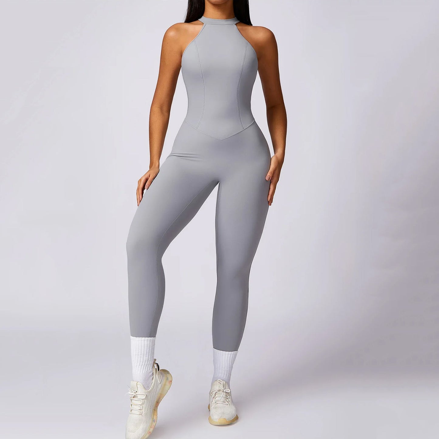 Nia Backless Leggings Jumpsuit