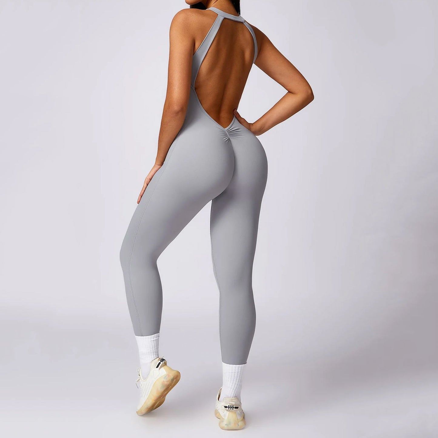 Nia Backless Leggings Jumpsuit