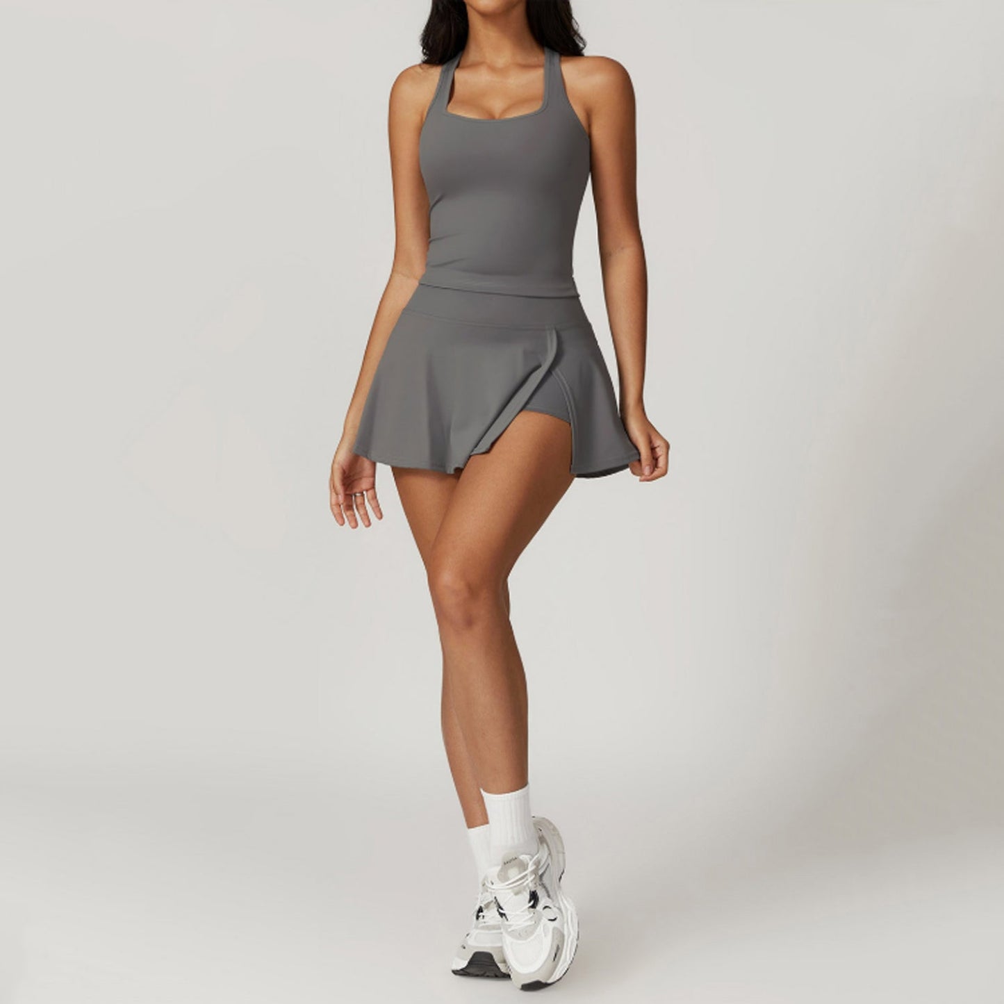 Isadora Athletic Shorts Skirt Two-Piece Set
