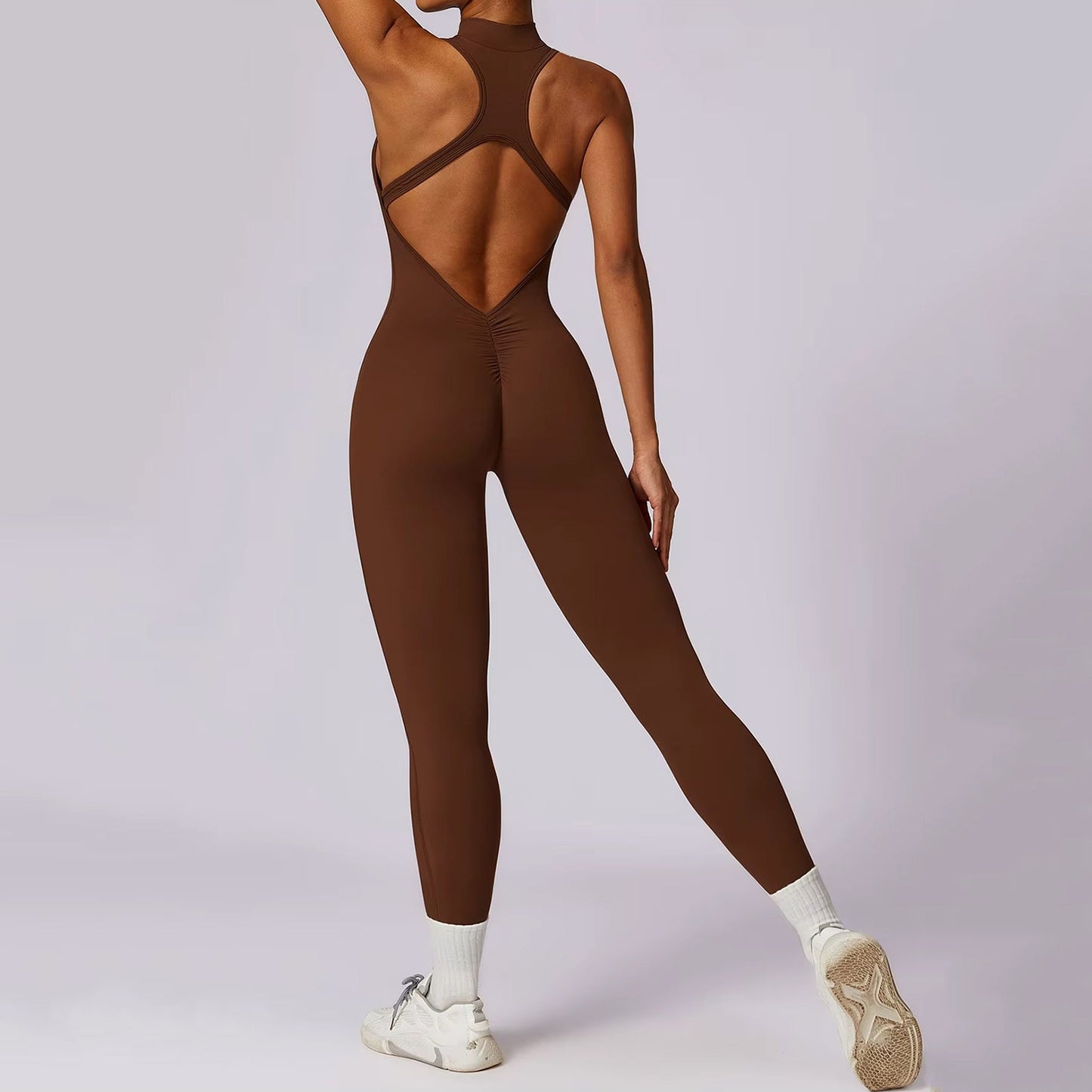 Maya Zipper Back Detail Drawstring Jumpsuit