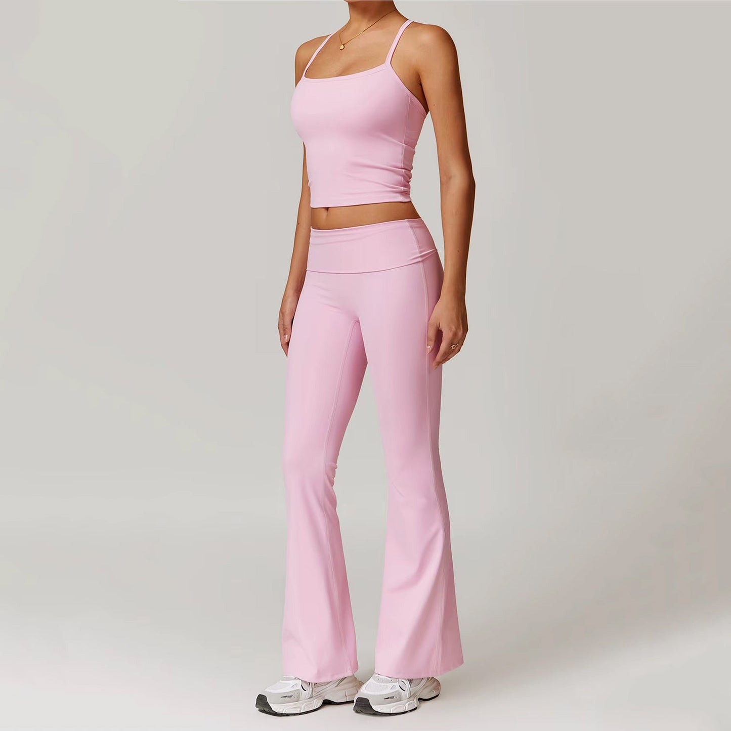 Skye Back Detail Strappy Tank Top Set